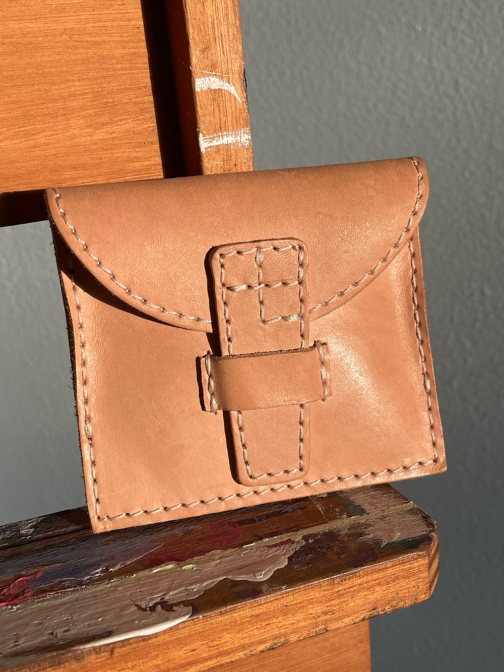Agnes Baddoo 𓏲 ࣪₊♡𓂃Natural Leather Small Women's Wallet